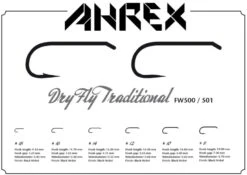 Ahrex FW500 Dry Fly Traditional -Visserijmeesterwinkel Ahrex FW500 Dry Fly Traditional AFW500 XX fw500 1 2