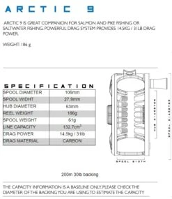 Alfa Arctic Reel Lava Red 26 Alfa Arctic Reel Lava Red -Visserijmeesterwinkel Alfa Arctic Reel Lava Red ALFAARCTLR XXX arctic reel specs 9