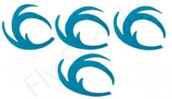 Dragon Tails XL 4pc Original Pacchiarini's -Visserijmeesterwinkel Dragon Tails XL 4pc Original Pacchiarinis FSTYING DTXL X dragon tail blue