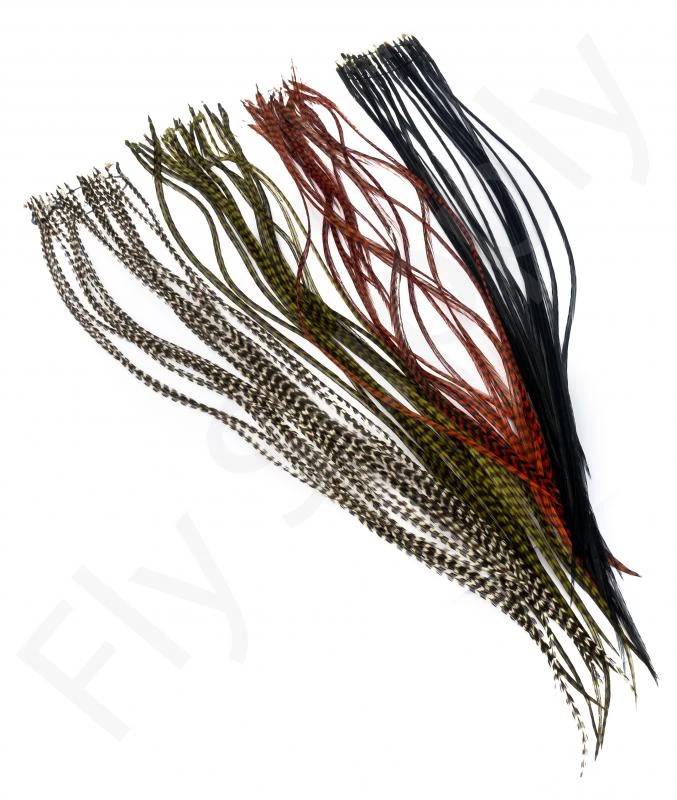 Whiting Dry Fly Saddle Feather Pack 18pc 1 Whiting Dry Fly Saddle Feather Pack 18pc