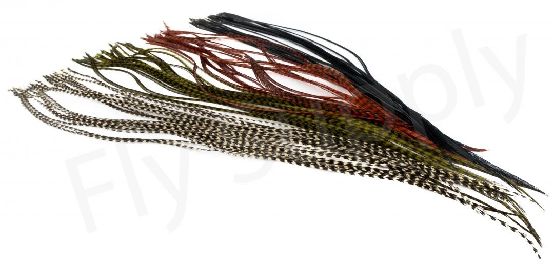 Whiting Dry Fly Saddle Feather Pack 18pc 2 Whiting Dry Fly Saddle Feather Pack 18pc - Afbeelding 2