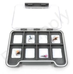 Euro Flies Slim Medium 8 Compartment Waterproof Fly Box
