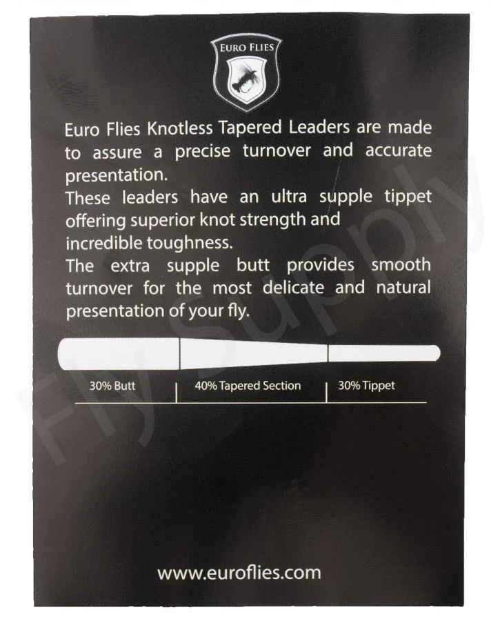 Euro Flies Supple Butt Tapered Leader 9ft 2 Euro Flies Supple Butt Tapered Leader 9ft - Afbeelding 2