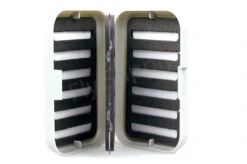 Slit Foam Fly Box Double Layer Grey Small
