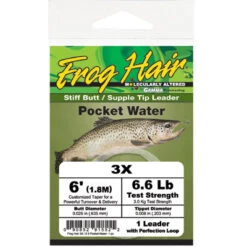 Frog Hair Pocket Water Leader 6 Ft