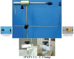 PEAK Rotary Tube Fly Vise C-clamp
