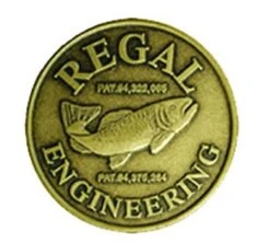 Regal Big Game Jaws Medallion Series Bronze Pocket Base Vise -Visserijmeesterwinkel Regal Big Game Jaws Medallion Series Bronze Pocket Base Vise REG GVB 28P regallogo