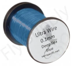 Semperfli Ultra Thin 0.1mm Wire On Spool -Visserijmeesterwinkel Semperfli Ultra Thin 01mm Wire On Spool UT01WIRE XXX deapseablue 2