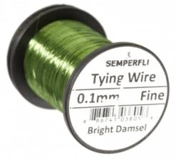 Semperfli Ultra Thin 0.1mm Wire On Spool -Visserijmeesterwinkel Semperfli Ultra Thin 01mm Wire On Spool UT01WIRE XXX finewire bright damsel green