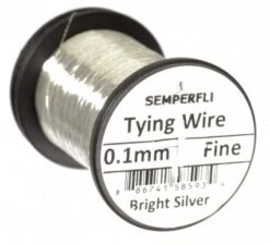 Semperfli Ultra Thin 0.1mm Wire On Spool -Visserijmeesterwinkel Semperfli Ultra Thin 01mm Wire On Spool UT01WIRE XXX finewire bright silver