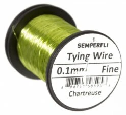 Semperfli Ultra Thin 0.1mm Wire On Spool -Visserijmeesterwinkel Semperfli Ultra Thin 01mm Wire On Spool UT01WIRE XXX finewire chatreuse
