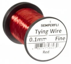 Semperfli Ultra Thin 0.1mm Wire On Spool -Visserijmeesterwinkel Semperfli Ultra Thin 01mm Wire On Spool UT01WIRE XXX finewire red