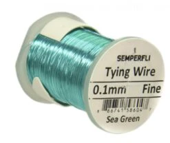 Semperfli Ultra Thin 0.1mm Wire On Spool -Visserijmeesterwinkel Semperfli Ultra Thin 01mm Wire On Spool UT01WIRE XXX sem twire seagreen bewerkt