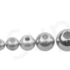 Tungsten Beads Silver 25pc