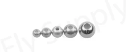 Tungsten Beads Silver 25pc
