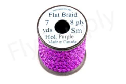 Uni Flat Braid 8 Ply Small -Visserijmeesterwinkel Uni Flat Braid 8 Ply Small 10 41XXX holo purple