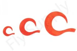 Vinyl Wiggle Tails Red Glitter