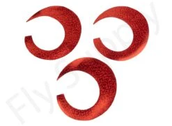 Wiggle Tails Jumbo Slim 3pc Original Pacchiarini's -Visserijmeesterwinkel Wiggle Tails Jumbo Slim 3pc Original Pacchiarinis FSTYING WTJS X 10. holographic red