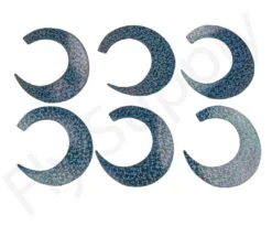 Wiggle Tails Medium 6pc Original Pacchiarini's -Visserijmeesterwinkel Wiggle Tails Medium 6pc Original Pacchiarinis FSTYING WTM X holographic black