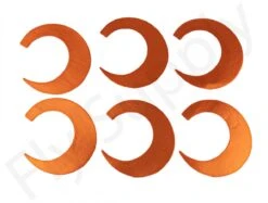 Wiggle Tails Medium 6pc Original Pacchiarini's -Visserijmeesterwinkel Wiggle Tails Medium 6pc Original Pacchiarinis FSTYING WTM X orange