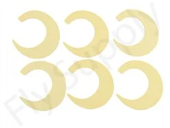 Wiggle Tails XL 6pc Original Pacchiarini's -Visserijmeesterwinkel Wiggle Tails XL 6pc Original Pacchiarinis FSTYING WTXL X cream