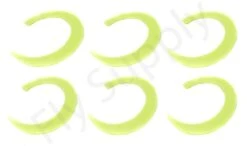 Wiggle Tails XL 6pc Original Pacchiarini's -Visserijmeesterwinkel Wiggle Tails XL 6pc Original Pacchiarinis FSTYING WTXL X fel geel