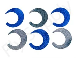 Wiggle Tails XL 6pc Original Pacchiarini's -Visserijmeesterwinkel Wiggle Tails XL 6pc Original Pacchiarinis FSTYING WTXL X holographic black blue