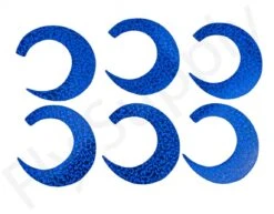 Wiggle Tails XL 6pc Original Pacchiarini's -Visserijmeesterwinkel Wiggle Tails XL 6pc Original Pacchiarinis FSTYING WTXL X holographic blue