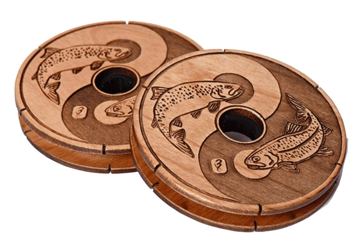 Zen Tenkara Wood Spools Line Holder 2 Zen Tenkara Wood Spools Line Holder - Afbeelding 2