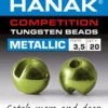 Hanak Tungsten Metallic Olive Slotted Jig Beads 20pc