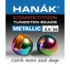 Hanak Tungsten Metallic Rainbow Slotted Jig Beads 20pc